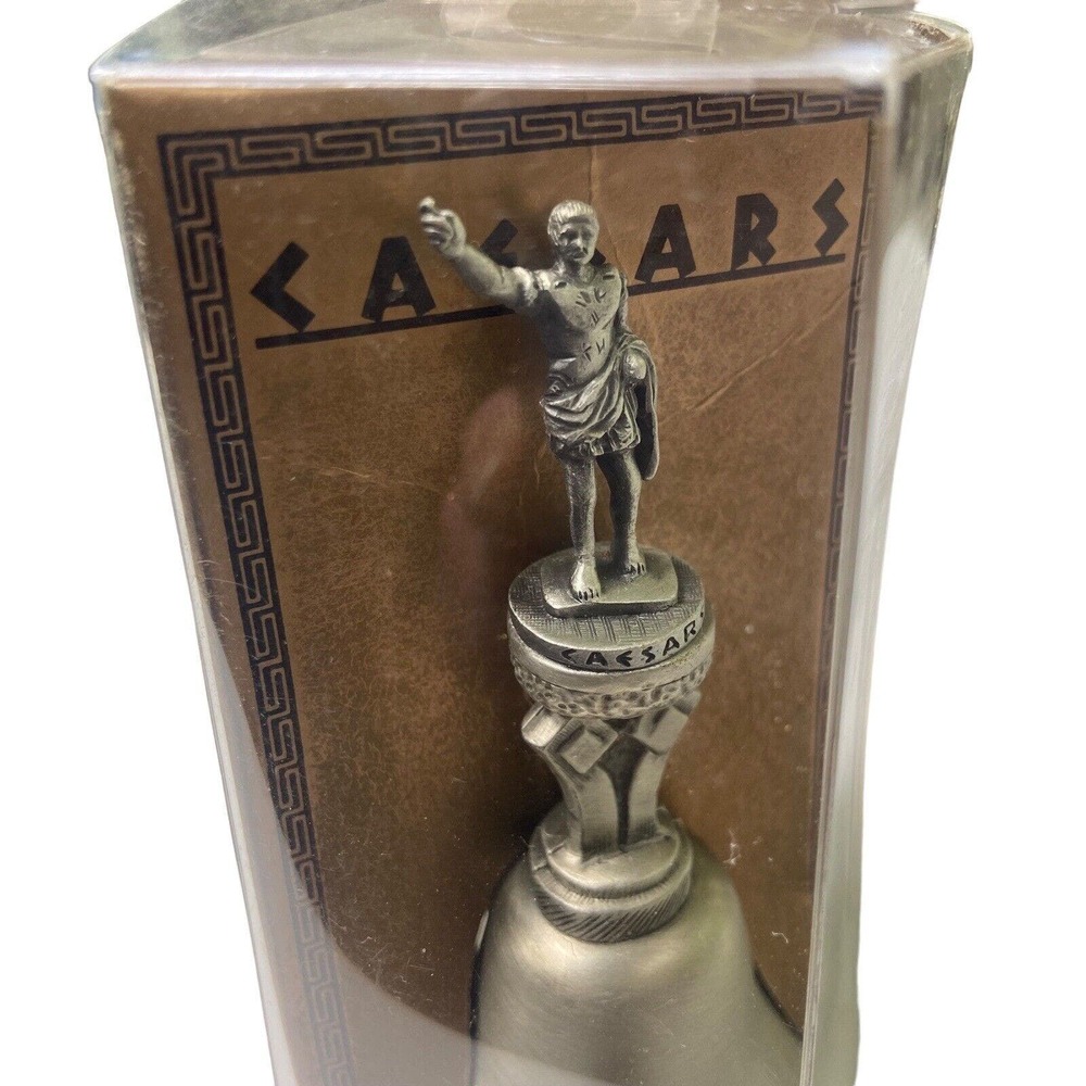 Vintage Caesars Genuine Pewter Collector Bell 3 1/2” Tall New In‎ Box